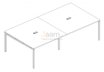 Стол для переговоров Стол для переговоров на металлокаркасе DUE Б2 135-2 БП