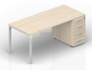 Мебель для персонала Стол с приставной тумбой (меламиновый аутлет) STTPM128N072