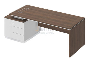 Кабинет руководителя Стол на опорной тумбе левый СИ 112л