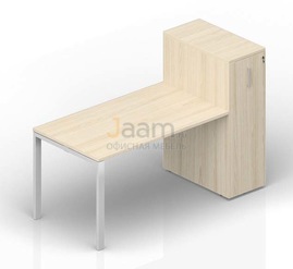 Мебель для персонала Стол с приставным шкафом Tower STTPS128T112