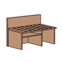 Мебель для гостиниц Стол багажный правый R5118