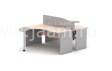 Мебель для персонала Комплект для двух сотрудников с перегородкой