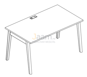 Мебель для персонала Стол письменный АЛ 9024